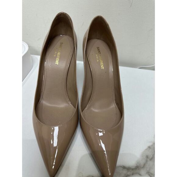 Saint Laurent Nude Patent Leather Pumps - Size 40.5 with Box & Dustbag - Picture 1 of 5
